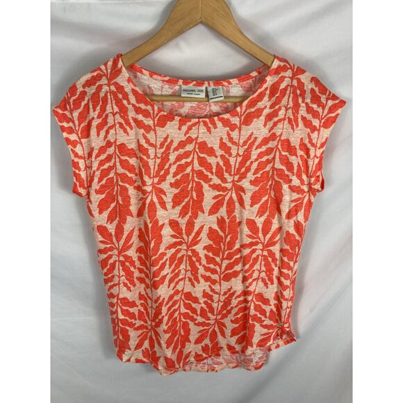 Rachel Zoe Womans 100% Linen Cap Sleeve Top Size Small - Picture 1 of 3